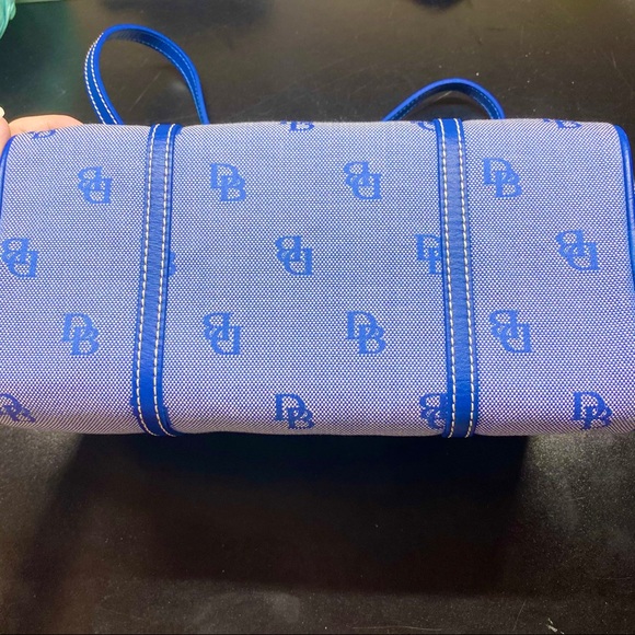 Dooney and Bourke Blue Monogram Shoulder Bag - Picture 3 of 5
